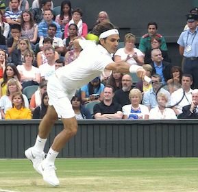 Roger Federer in Wimbledon