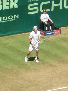 Tommy Haas auf Rasen