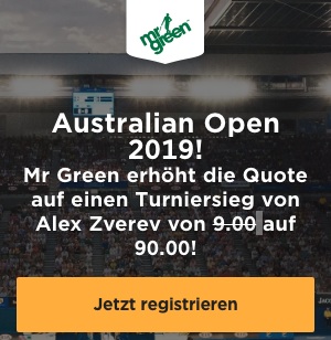Mr Green Australian Open Boost