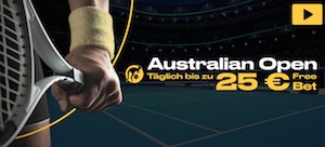 Bwin Australian Open 25 Euro Freebet