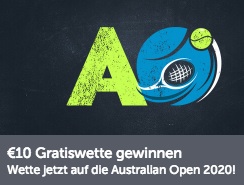 ComeOn Gratiswette für die Australian Open 2020