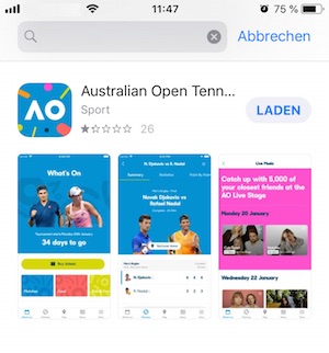 Australian Open iOS App