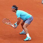 Rafael Nadal am French Open Center Court Philippe Chartrier