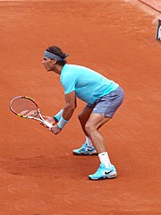 Rafael Nadal am French Open Center Court Philippe Chartrier