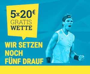 ATP Finals Gratiswette von Sportwetten.de