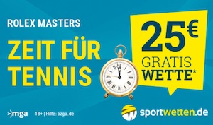 sportwetten.de Gratiswette Paris Masters