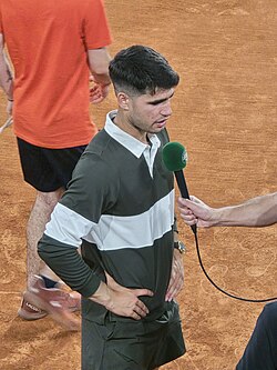 Alcaraz at RG 2025